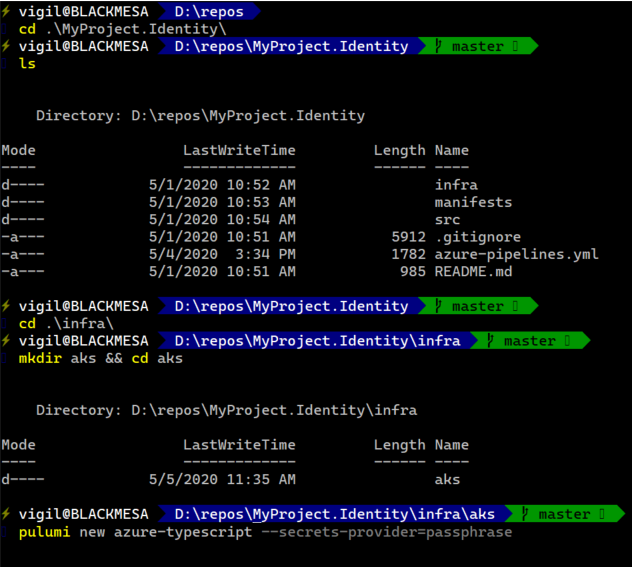 Create a new Pulumi stack